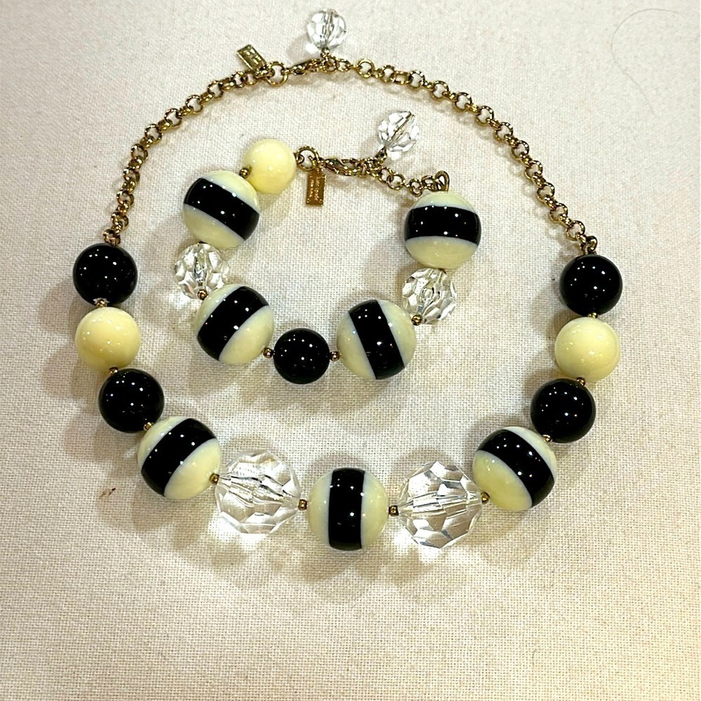 Kate Spade New York RARE "Have a Ball" Bauble Necklace and Bracelet Set - EUC